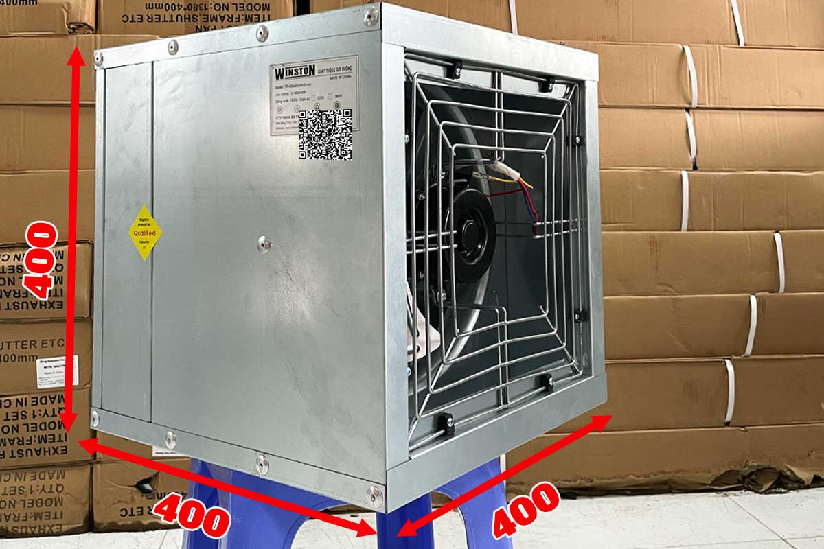 thông số kỹ thuật quạt vuông 400x400