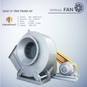 quạt ly tâm trung áp truyền động gián tiếp