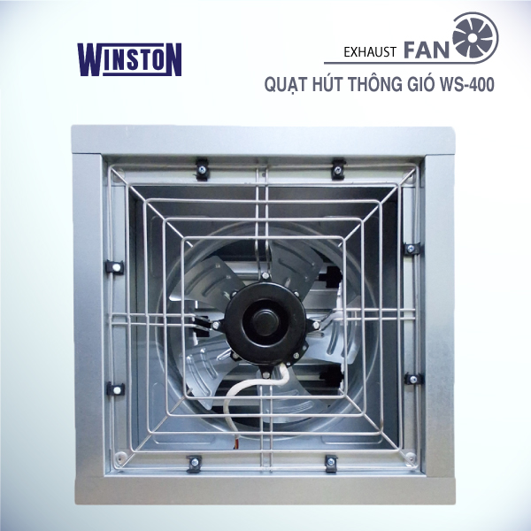quạt hút thông gió công nghiệp vuông 400